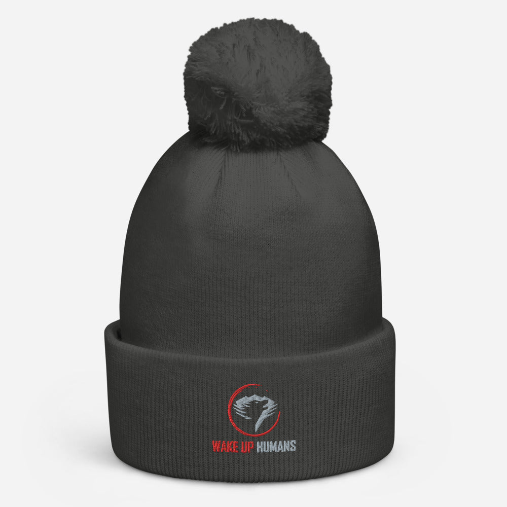 Pom Pom Beanie with Logo